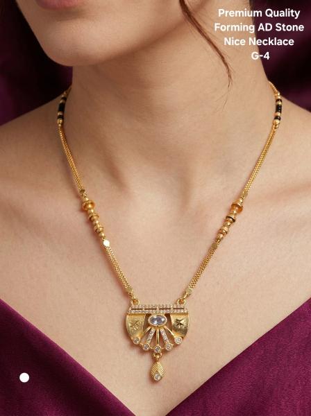 Premium quality forming AD stone Nice Necklace G 4 Wholesale fashion jewelry in Gujarat